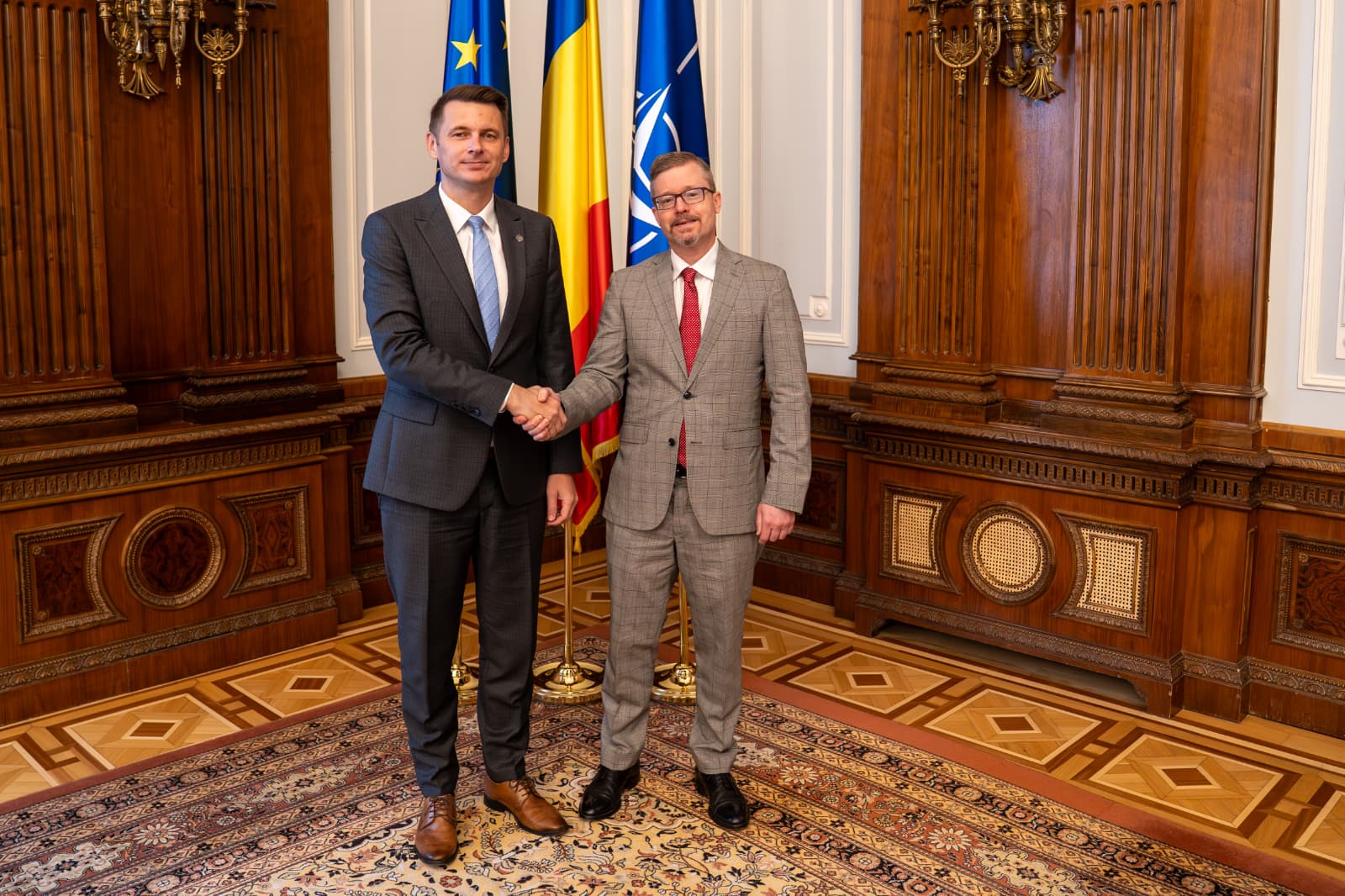 Întrevederea președintelui Senatului, Mircea Abrudean, cu însărcinatul cu afaceri ad interim al Ambasadei SUA în România
